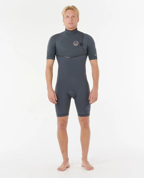 Rip Curl Mens E-Bomb 2/2mm Zip Free Springsuit