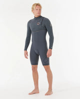 Rip Curl Mens E-Bomb 2/2mm Long Sleeve Zip Free Springsuit
