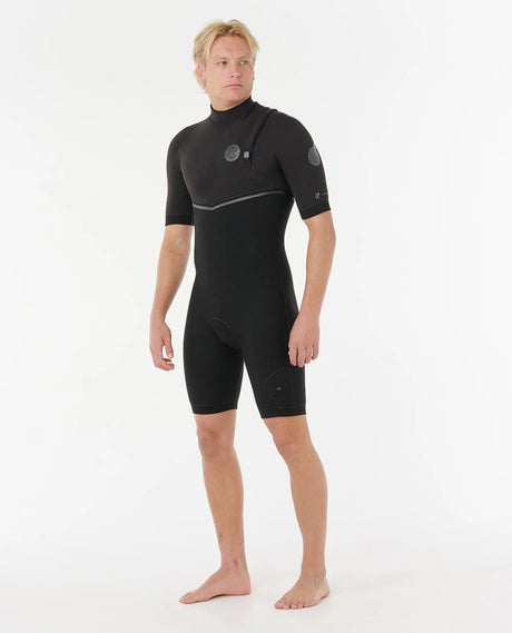 Rip Curl Mens E-Bomb 2/2mm Zip Free Springsuit