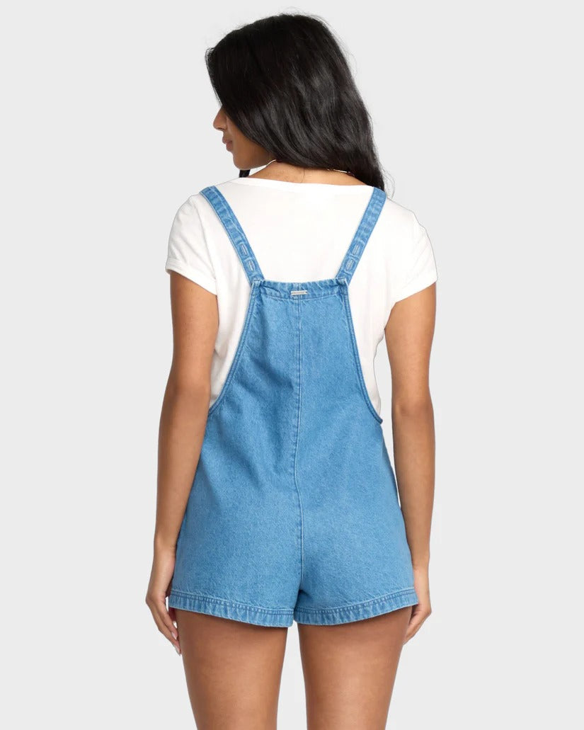 Billabong Womens Beach Crush Denim Overalls