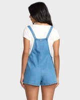 Billabong Womens Beach Crush Denim Overalls
