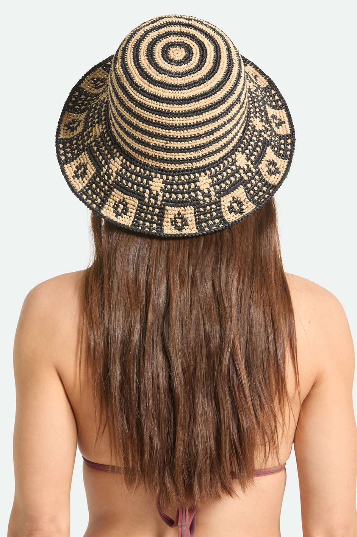 Brixton Redding Packable Straw Bucket Hat