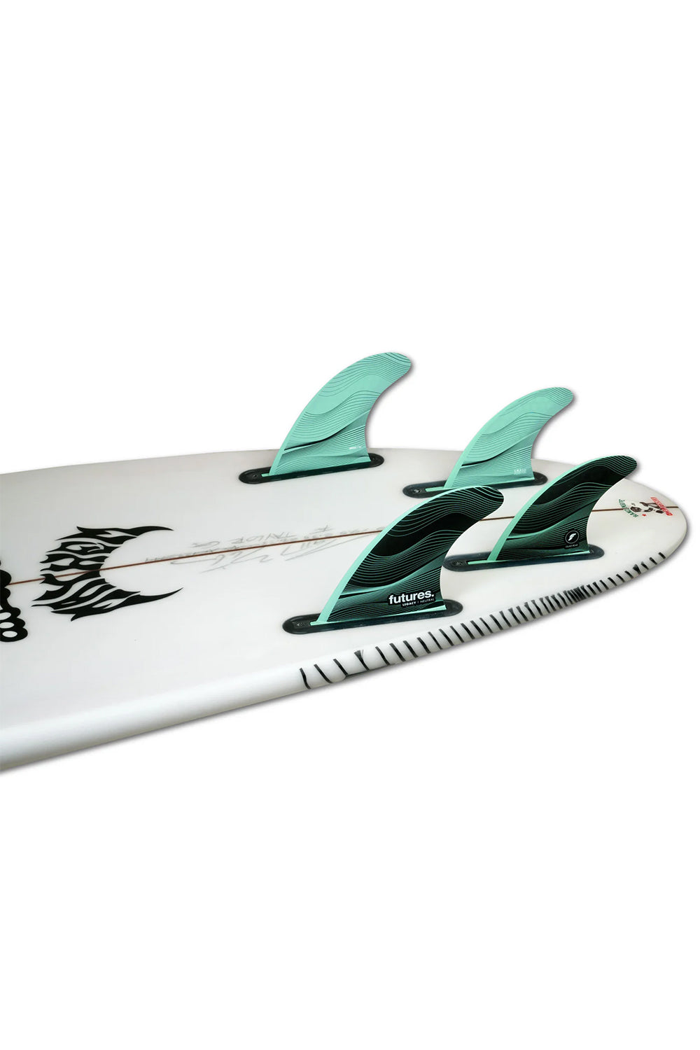Futures Fins F4 Legacy Quad Fin Set - Green | Sanbah Australia