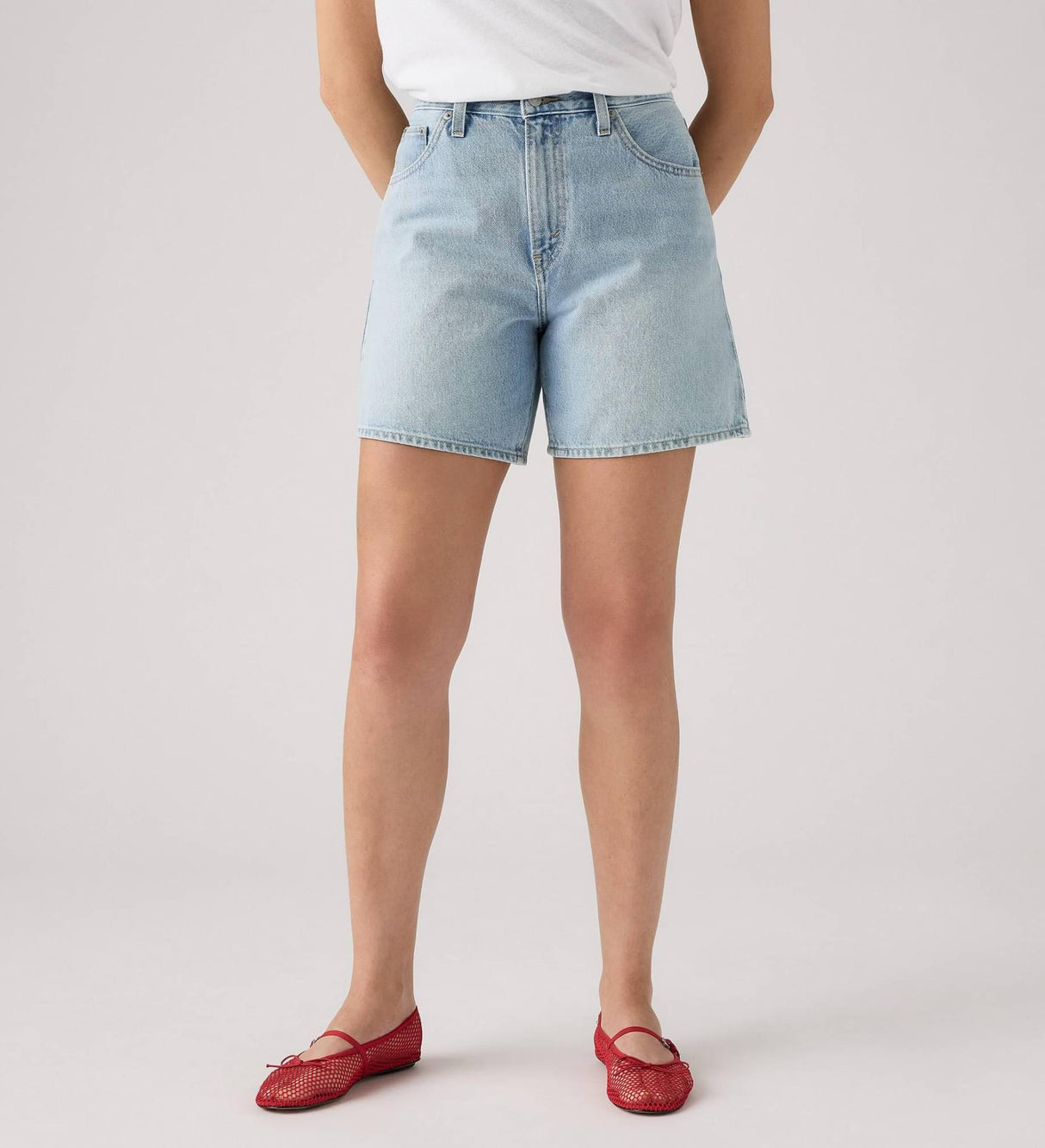 Levi's Womens High-Rise Baggy Shorts