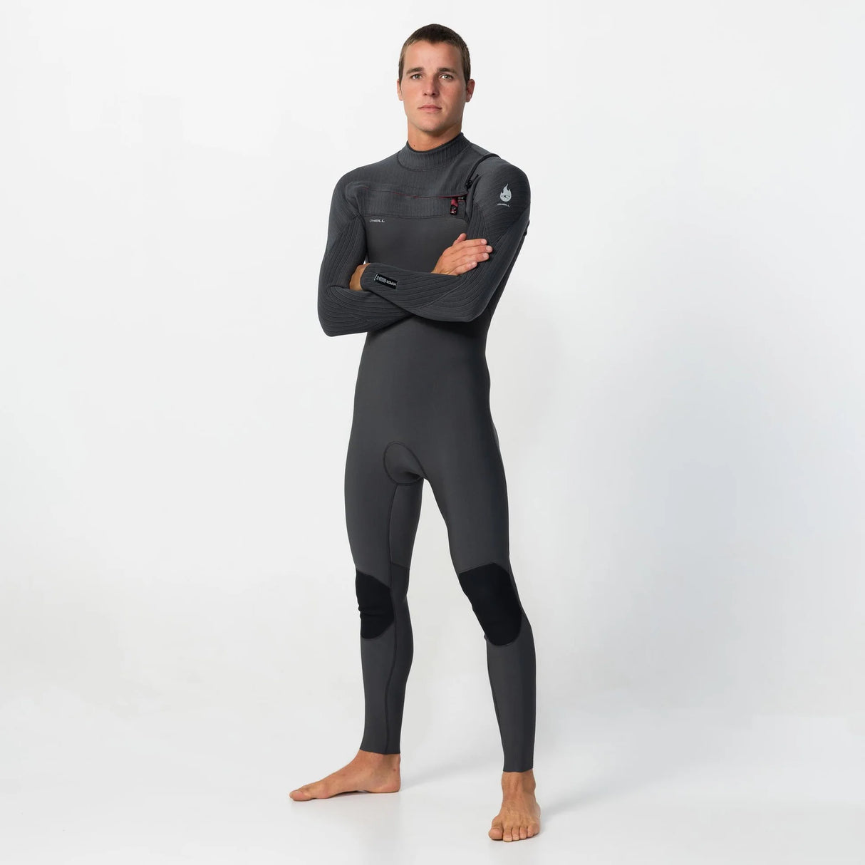 O'Neill Mens HyperFire 3/2mm Chest Zip Steamer