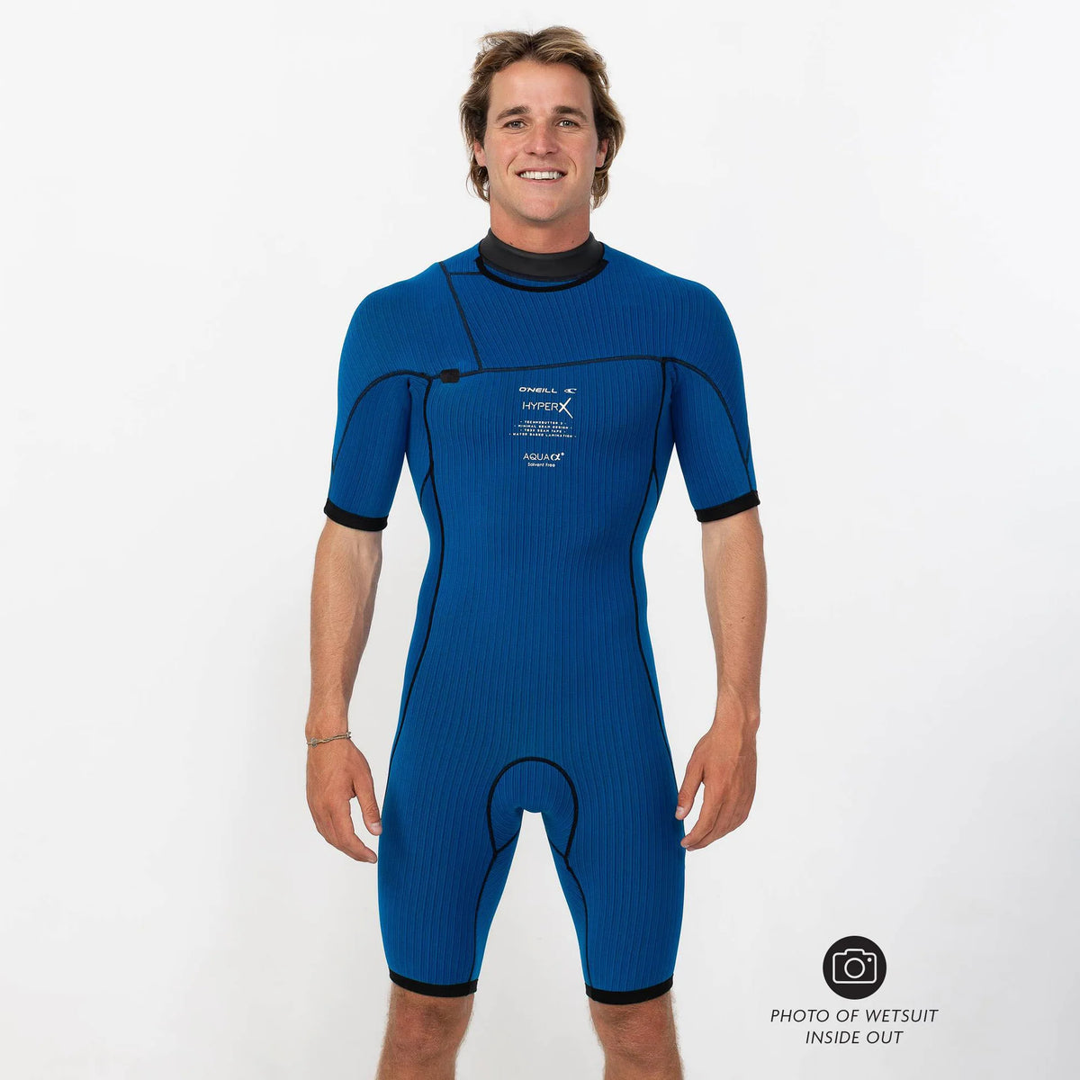 O'Neill Men's HyperX FL 2mm Short Sleeve Chest Zip Springsuit