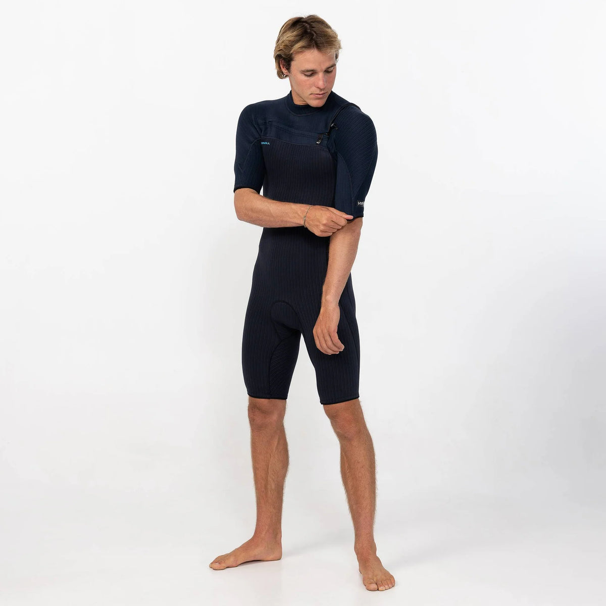 O'Neill Men's HyperX FL 2mm Short Sleeve Chest Zip Springsuit