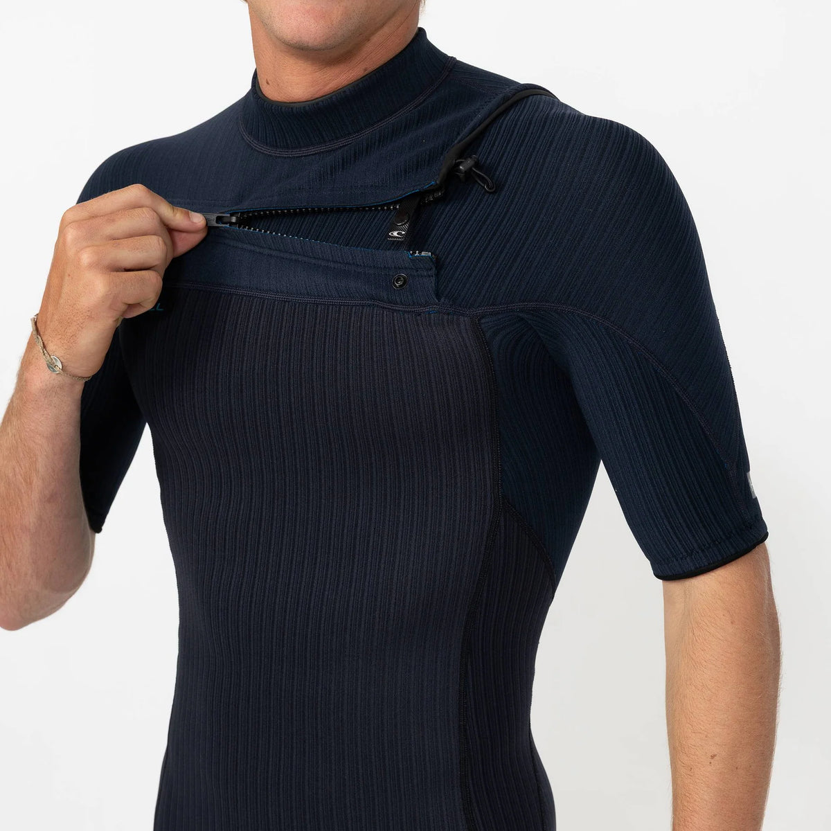 O'Neill Men's HyperX FL 2mm Short Sleeve Chest Zip Springsuit