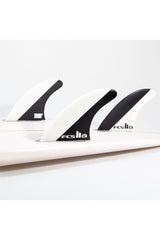 FCS 2 Mick Fanning MF PC Thruster Set - Black/White Medium