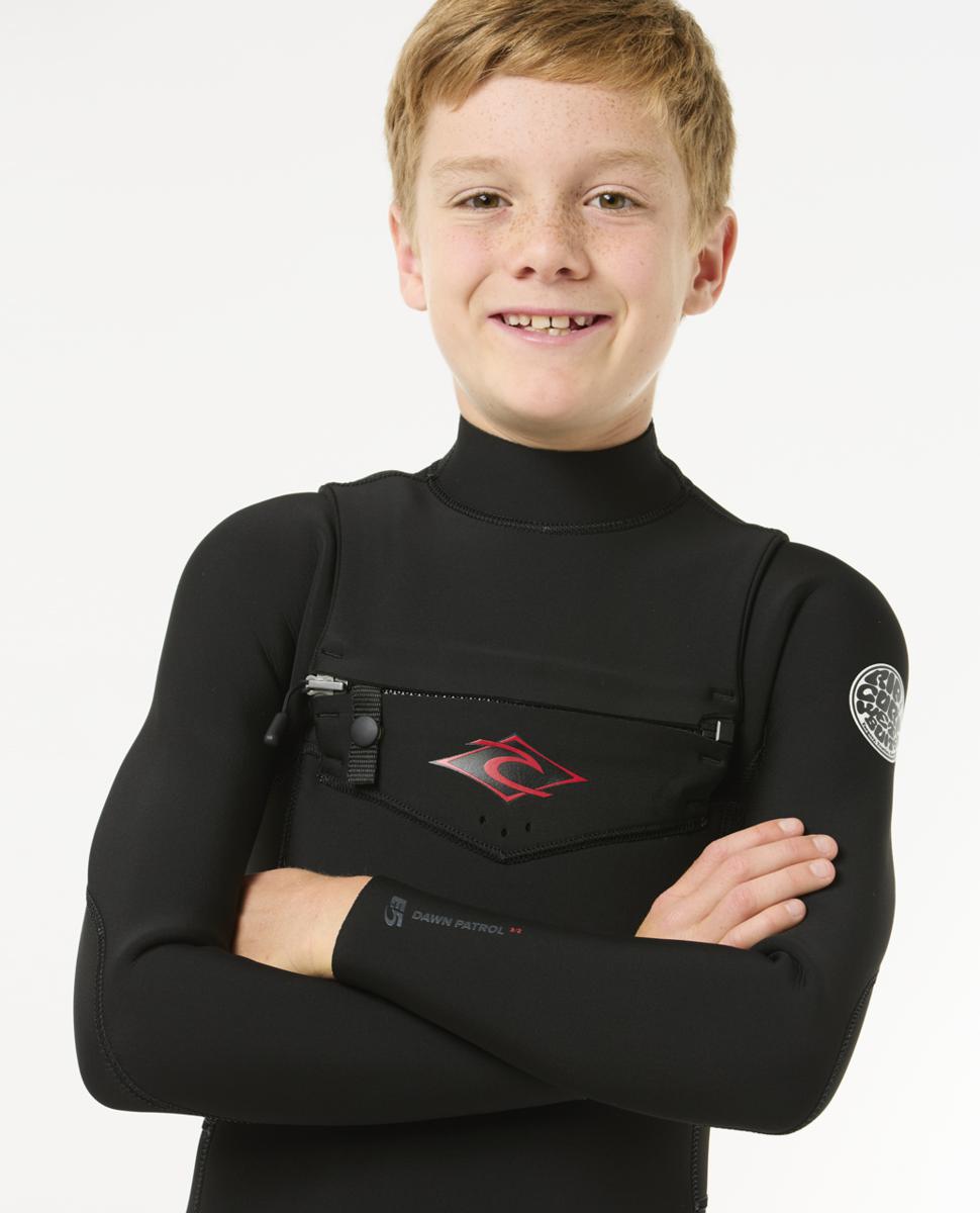 Rip Curl Kids Dawn Patrol Chest Zip 3/2mm Steamer