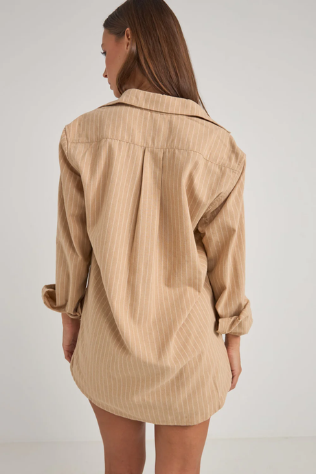 Rhythm Womens Byron Striped Shirt