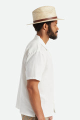 Brixton Messer Straw Fedora