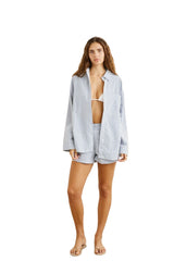 Rhythm Vista Stripe Oversized Shirt