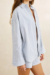 Rhythm Vista Stripe Oversized Shirt