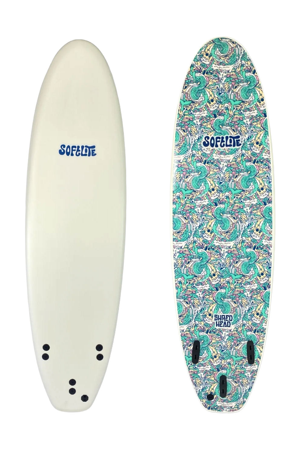 6'0 Softlite Shred Head Softboard - Comes with Fins