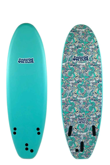 6'0 Softlite Shred Head Softboard - Comes with Fins