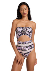 Billabong Womens Forevermore Summer Bandeau One Piece Swimsuit
