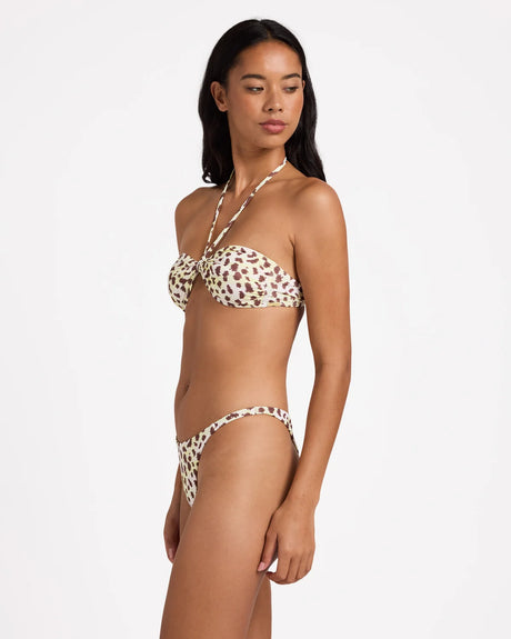Billabong Womens Tides Rave Halter Bandeau Bikini Top