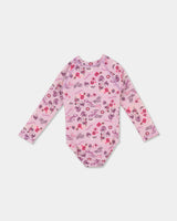 Billabong Girls 0-5 Hula Haze One Piece Shortie Long Sleeve Rash Vest