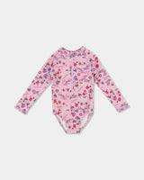 Billabong Girls 0-5 Hula Haze One Piece Shortie Long Sleeve Rash Vest
