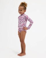 Billabong Girls 0-5 Hula Haze One Piece Shortie Long Sleeve Rash Vest