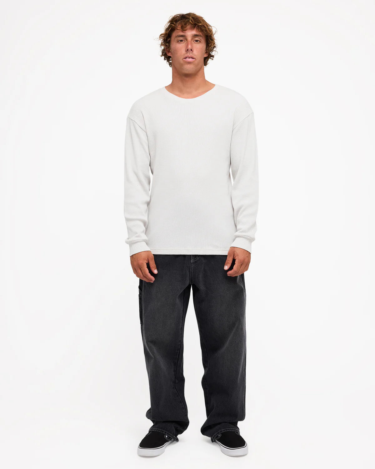 Billabong Mens Immortal Waffle Long Sleeve T-Shirt