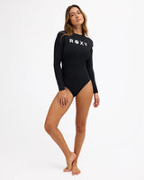 ROXY Womens Heater Long Sleeve One Piece Swimsuit
