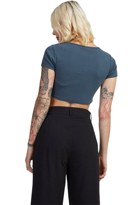 RVCA Womens Circa Half Baby T-Shirt