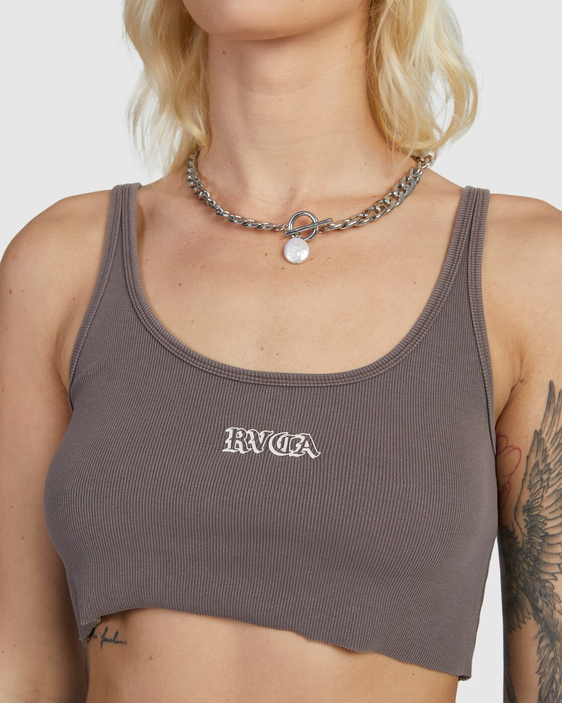 RVCA Womens Old Cropped Tank