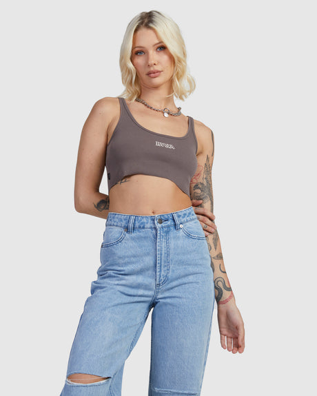RVCA Womens Old Cropped Tank
