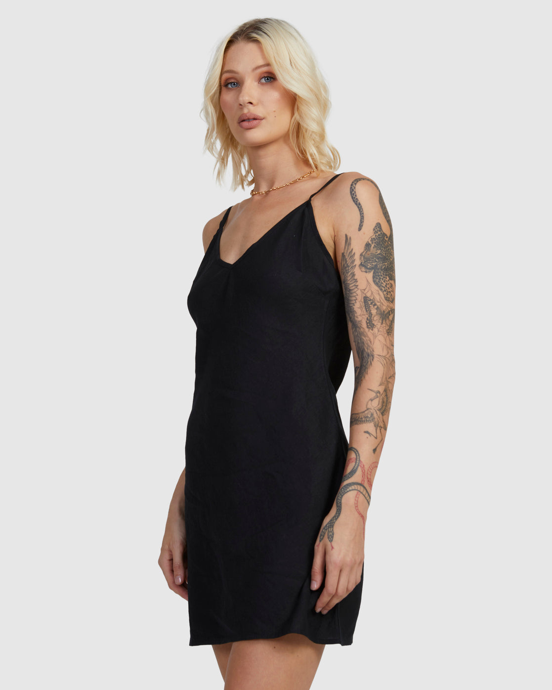 RVCA Womens Off Duty Bias Mini Dress