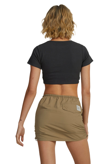 RVCA Womens Cargo Mini Skirt