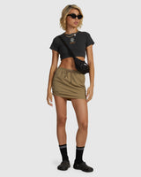 RVCA Womens Cargo Mini Skirt