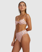 RVCA Retro Waves High Rise Bikini Bottom