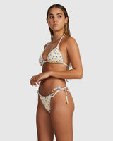 RVCA Women's Ground Cover Skimpy Tie Side Bikini Bottom