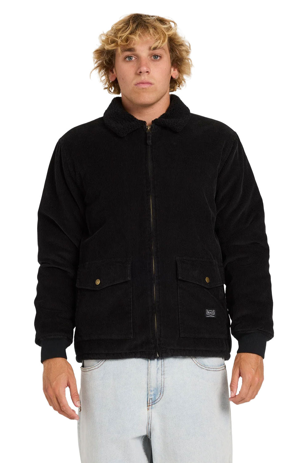 RVCA Mens Station Cord Coach Jacket