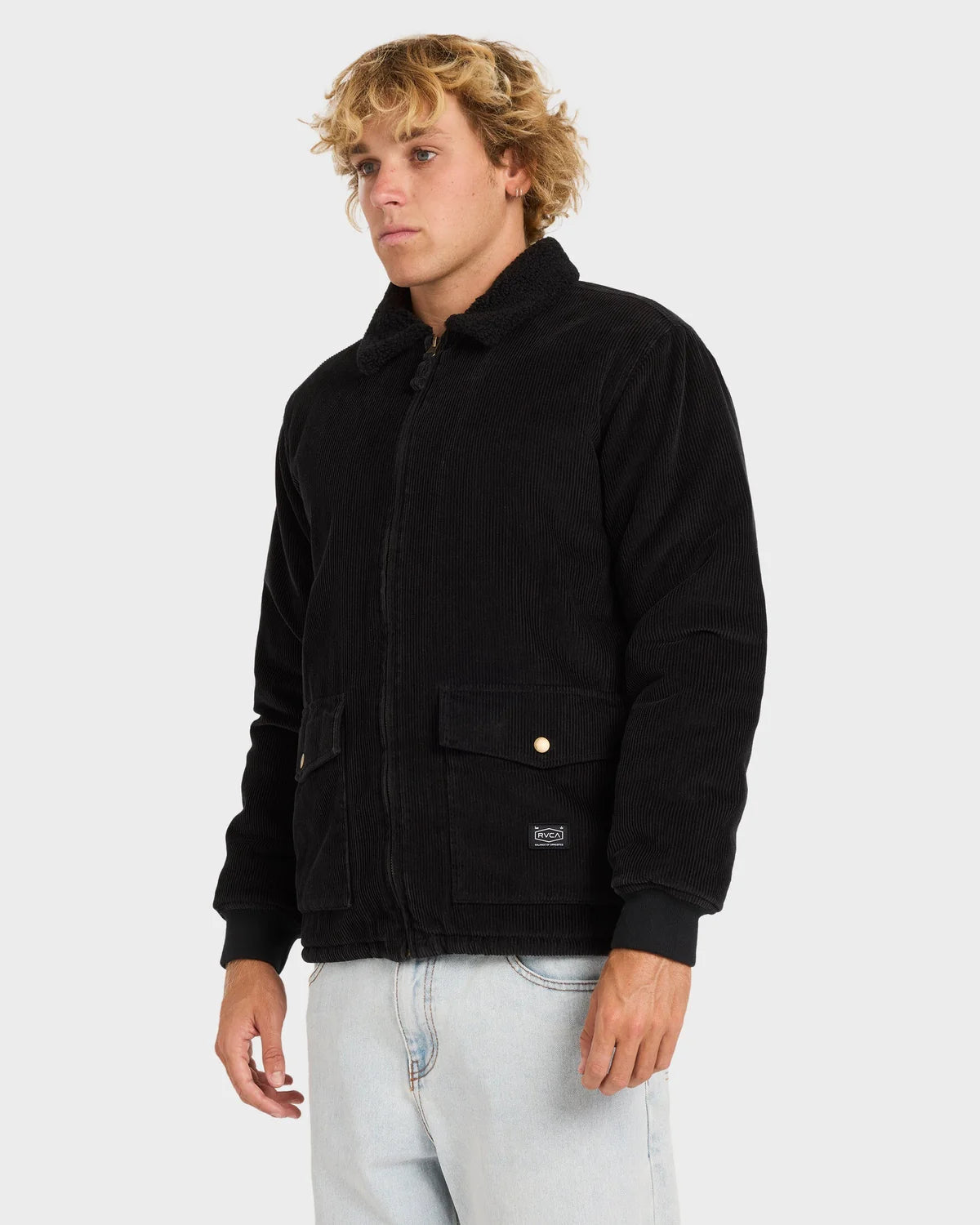 RVCA Mens Station Cord Coach Jacket