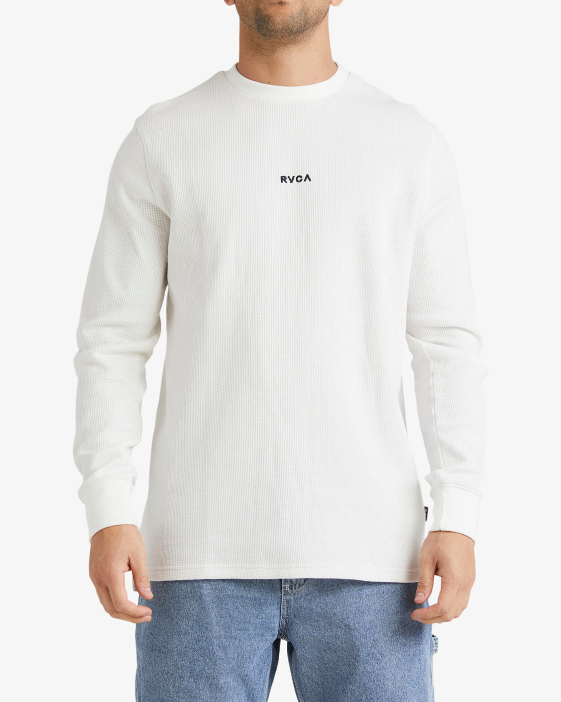 RVCA Mens Haru Waffle L/S T-Shirt