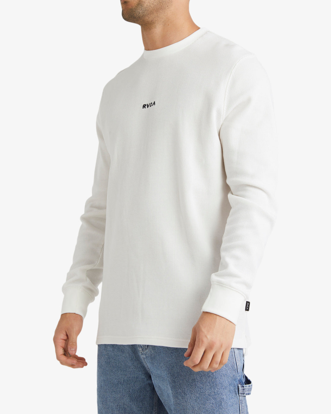 RVCA Mens Haru Waffle L/S T-Shirt