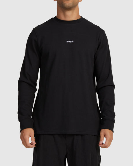 RVCA Mens Haru Waffle L/S T-Shirt