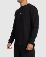 RVCA Mens Haru Waffle L/S T-Shirt