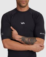 RVCA Mens VA Short Sleeve Rashshirt
