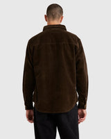 RVCA Mens Wide Load Cord Long Sleeve Shirt