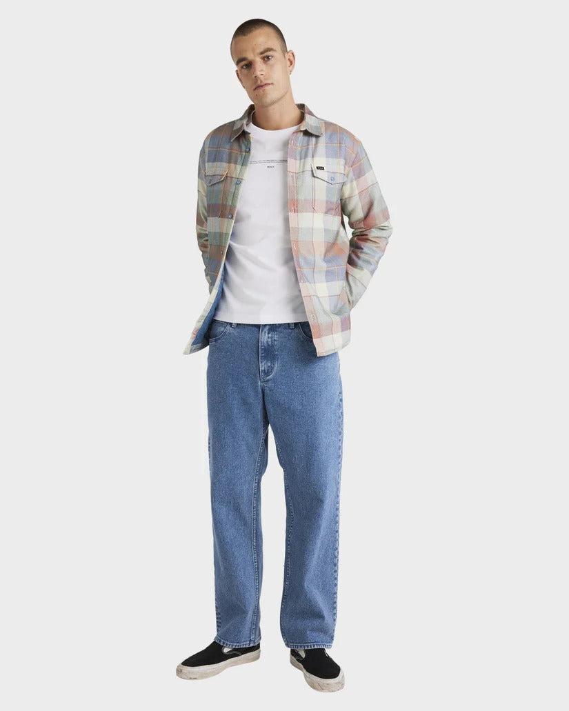 RVCA Mens Replacement Lined Long Sleeve Shirt
