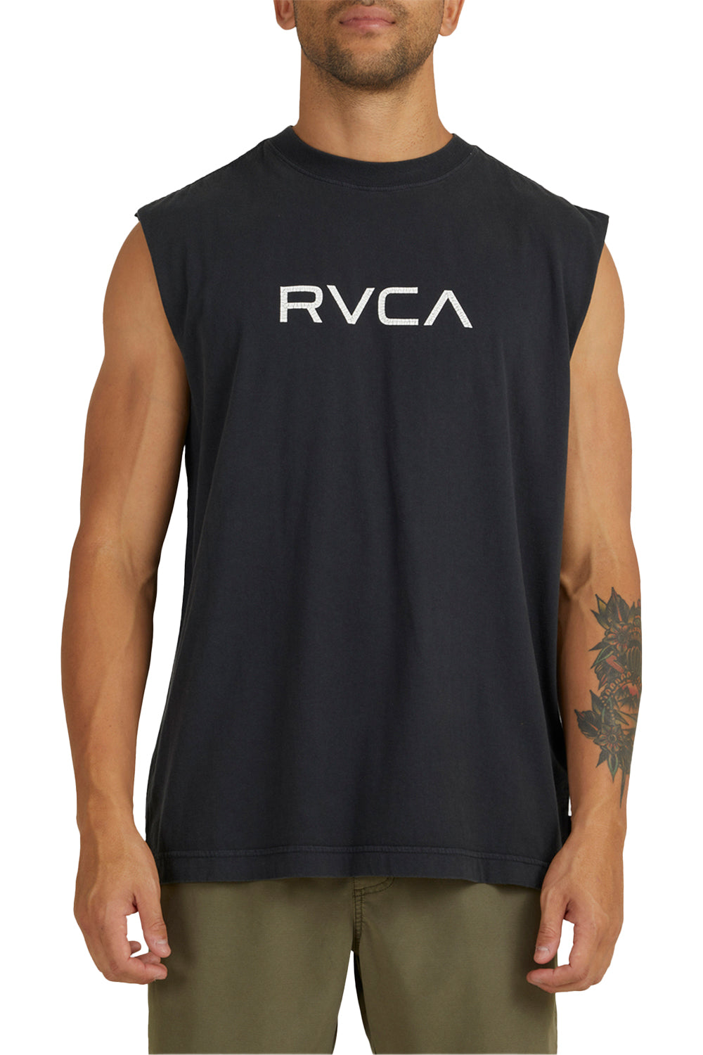 RVCA Mens Big Washed Muscle Tank