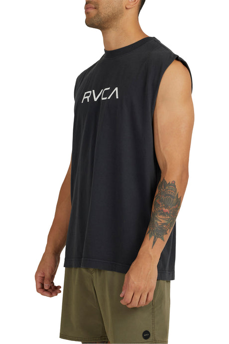 RVCA Mens Big Washed Muscle Tank