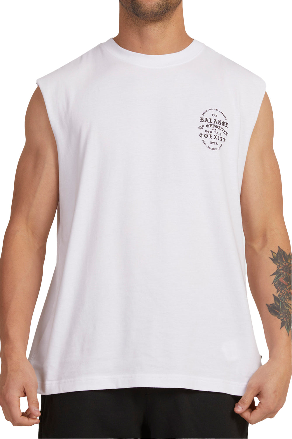 RVCA Mens Coexist Muscle Tee