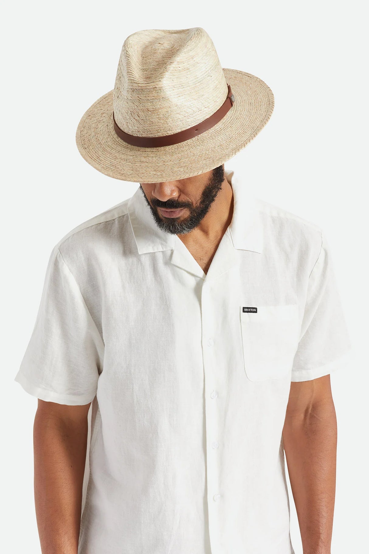 Brixton Messer Straw Fedora