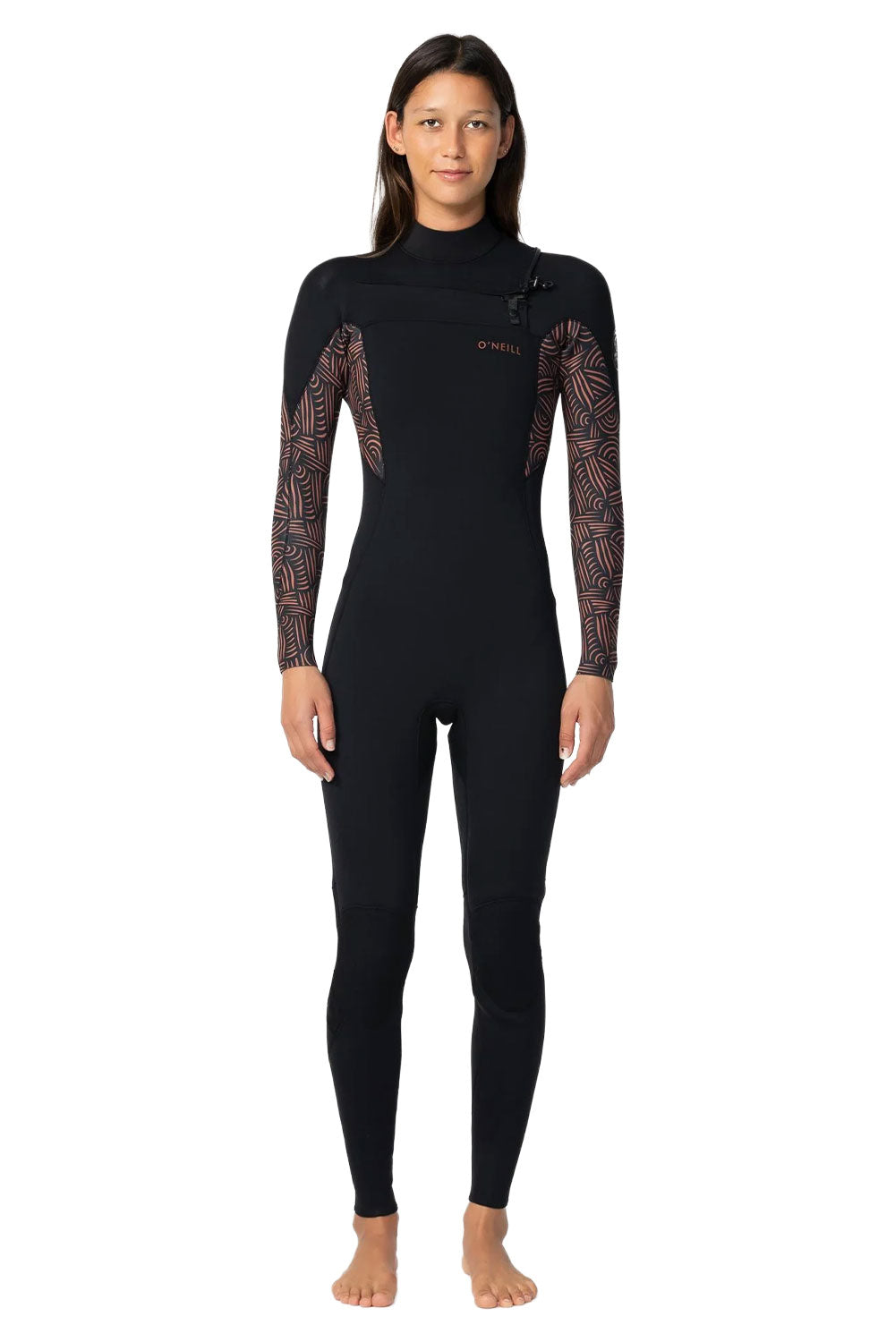 O'Neill Women's Bahia 4/3mm Chest Zip Steamer