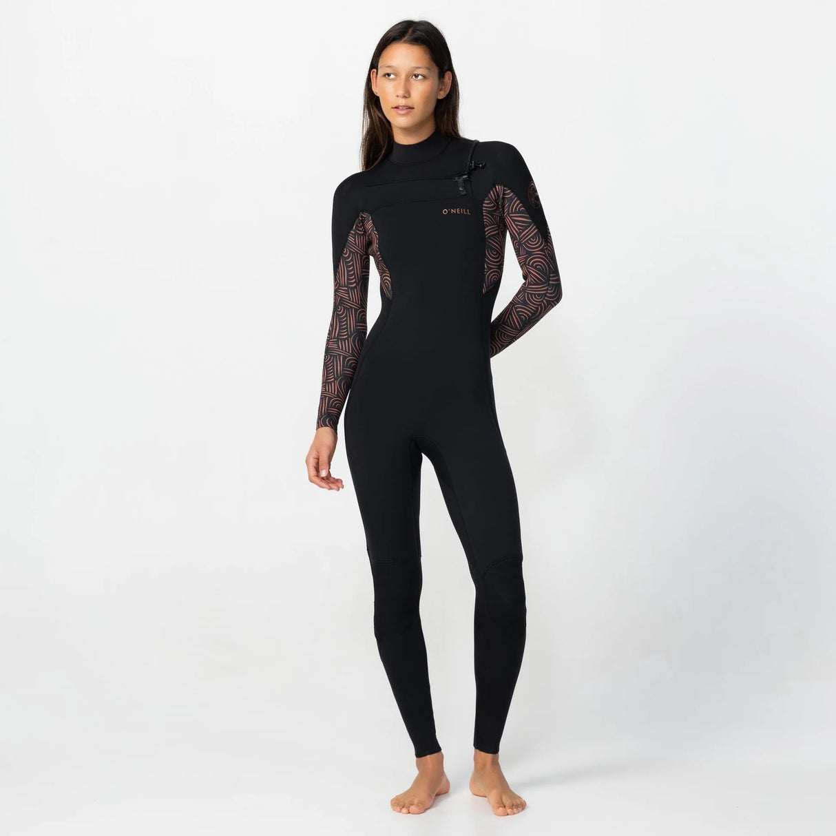 O'Neill Women's Bahia 4/3mm Chest Zip Steamer